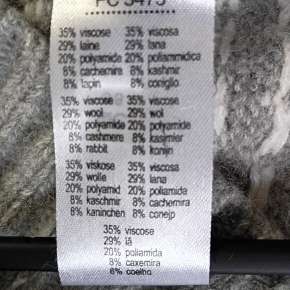 VTG Lacoste Men's Wool/Cashmere/Rabbit Sweater Grey V Neck (READ DESCRIPTION) - Picture 10 of 13